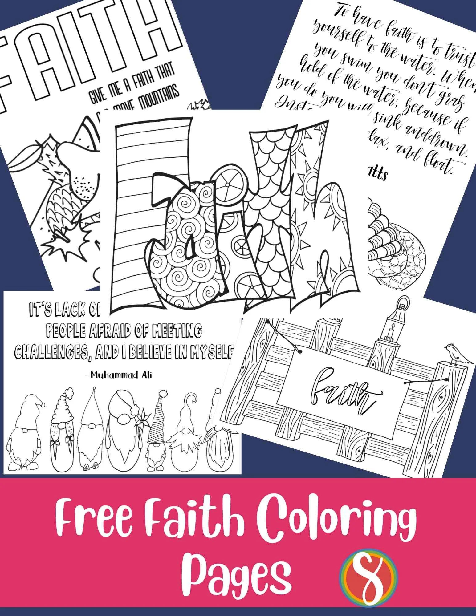 Free Faith Coloring Pages Stevie Doodles