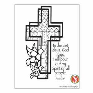 Free Holy Spirit Coloring Pages Stevie Doodles