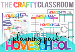 Free Homeschool Planner The Crafty Classroom