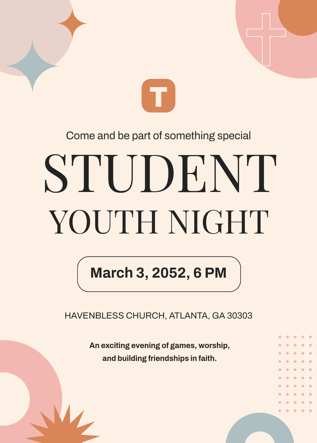 Free Invitation To Church Bible Study Template To Edit Online
