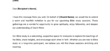 Free Invitation To Church Bible Study Template To Edit Online
