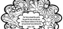 Free John 3 16 Coloring Pages Stevie Doodles
