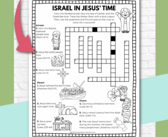 Free Map Of Jesus Ministry Activity Page