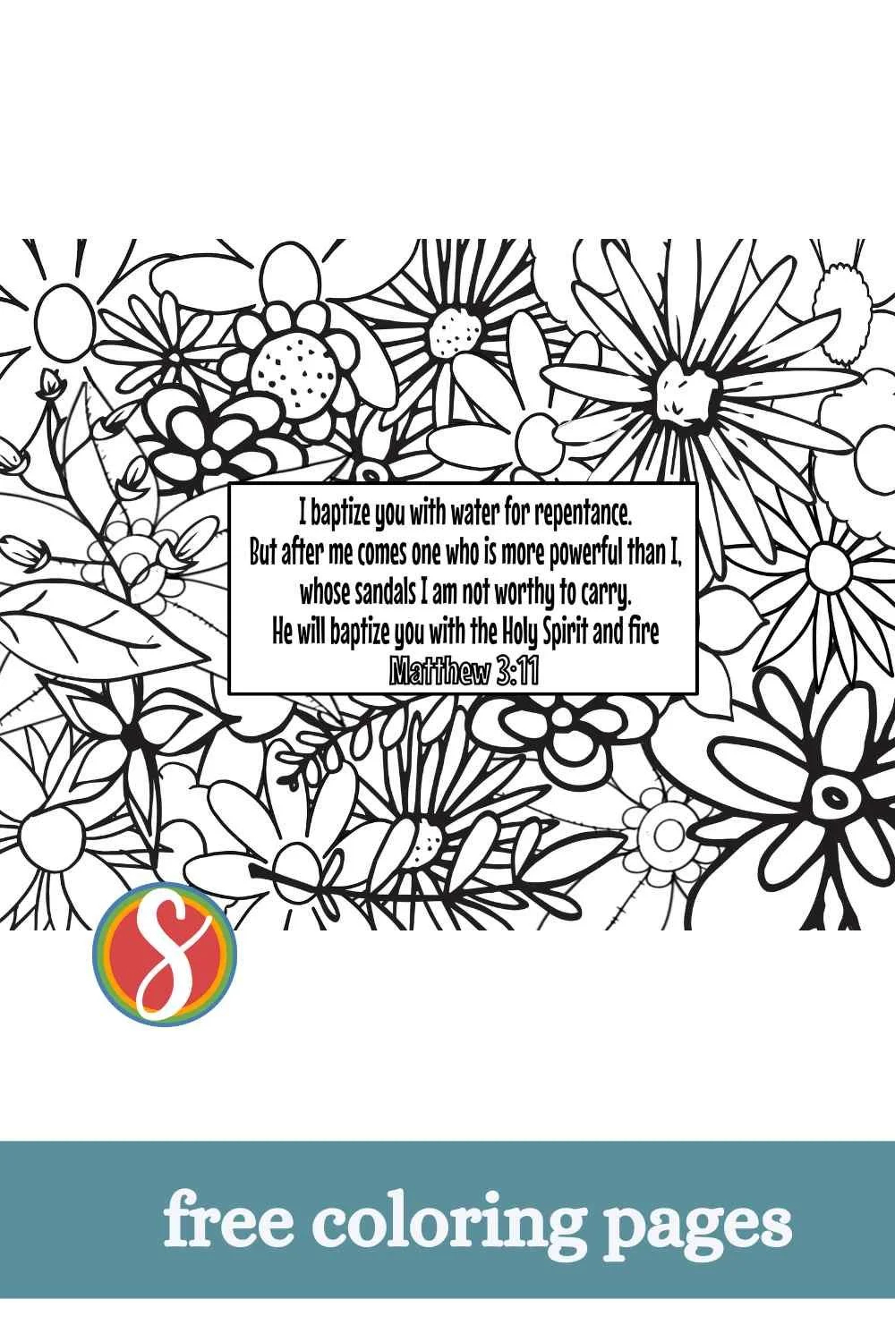 Free Matthew Scripture Coloring Pages Stevie Doodles