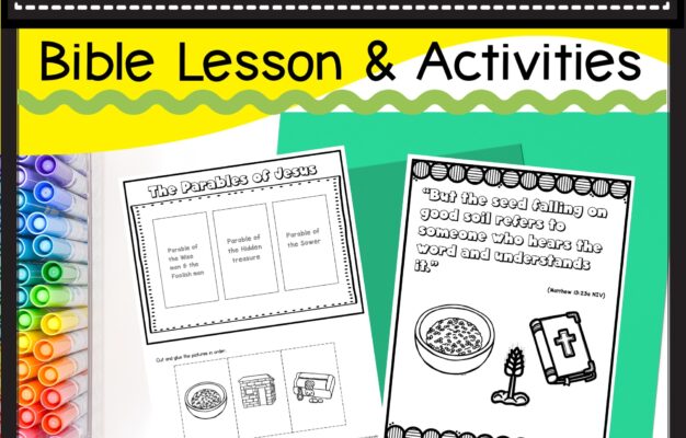 free parables of jesus bible lesson and activities for preschool kindergarten made by teachers