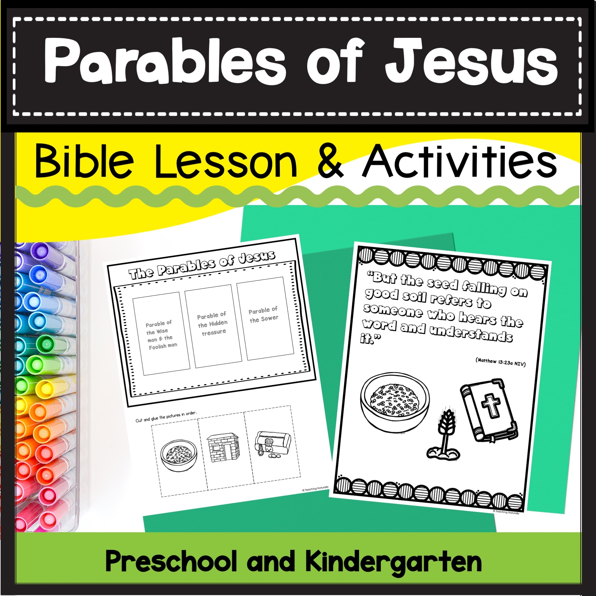 Free Parables Of Jesus Bible Lesson And Activities For Preschool Kindergarten Made By Teachers