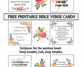 FREE PRAYER SCRIPTURE CARDS Deeply Anchored Devotionals