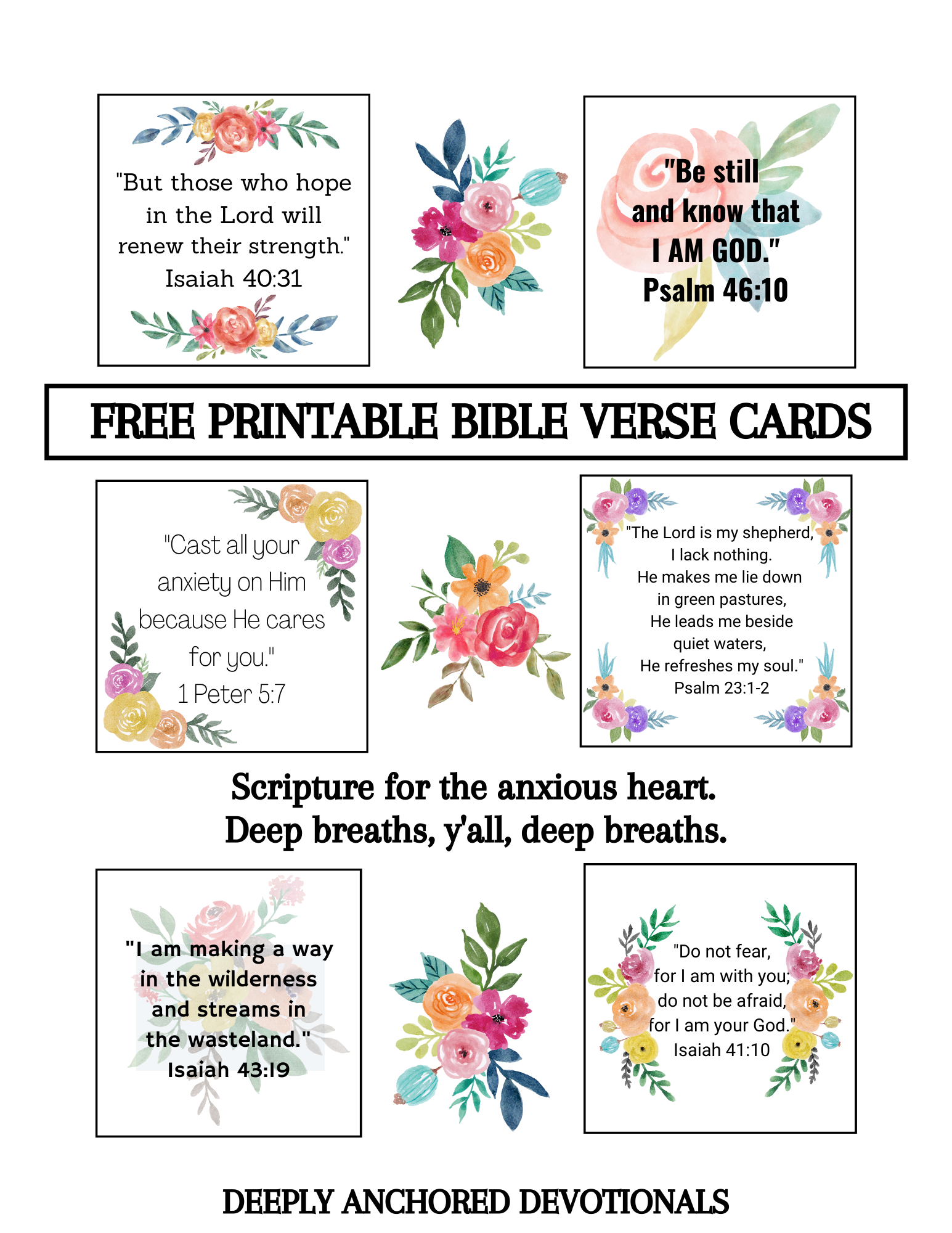 Free Printable Uplifting Bible Verses