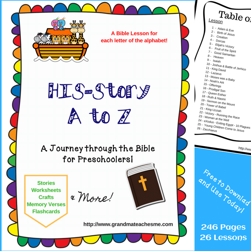 Printable Preschool Bible Lessons