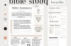 Free Printable 30 Day Bible Study Plan 66 Page Bible Study Guide Bible Study Notebook For Beginners Best Year long