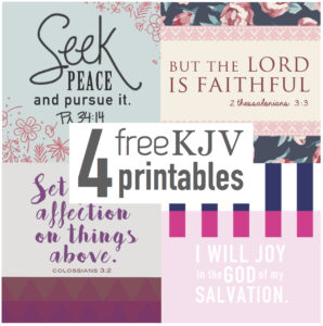 Free Printable 8x10 Scripture Verse 2 Thessalonians 3 3 Six Clever Sisters