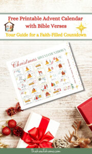 Free Printable Advent Calendar With Bible Verses The How To Home