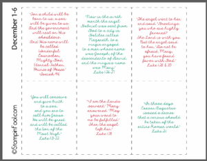 FREE Printable Advent Calendar With Scriptures 2021 StampinFool