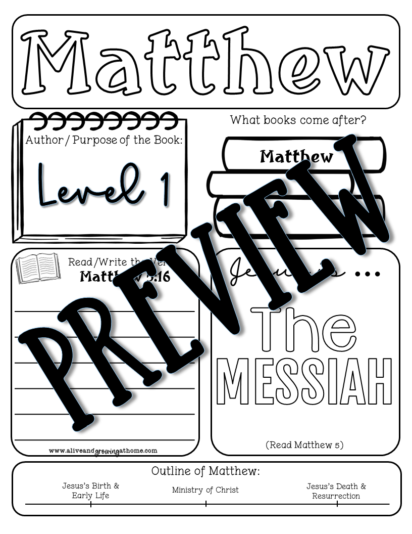 Free Printable One Lessson Bible Study Lesson