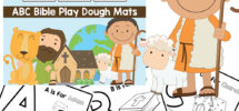 free printable bible alphabet playdough mats thinking kids