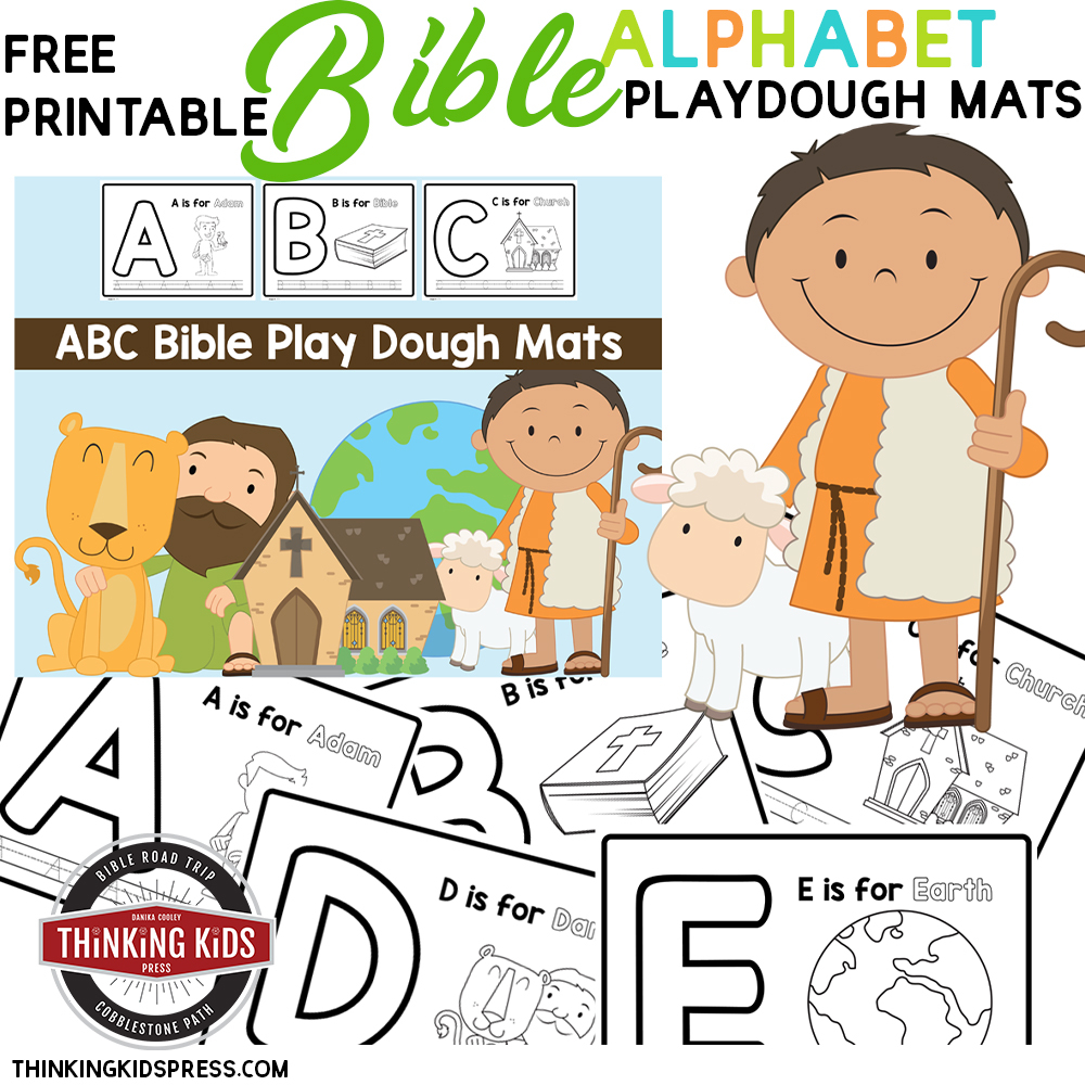 free printable bible alphabet playdough mats thinking kids
