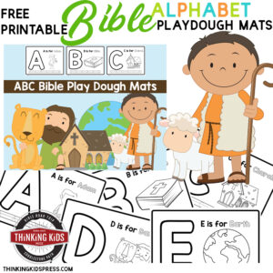 Free Printable Bible Alphabet Playdough Mats Thinking Kids