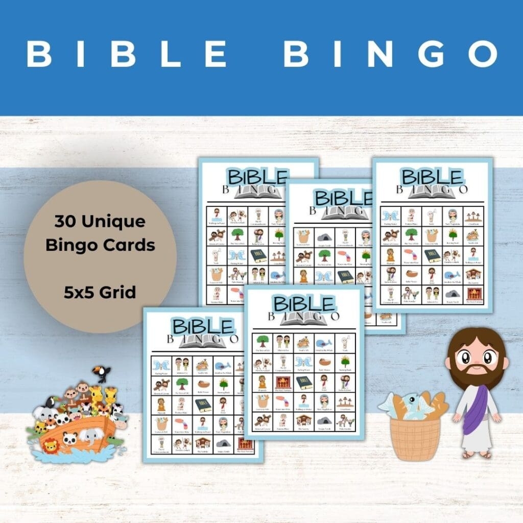 Printable Bible Bingo Game Cards