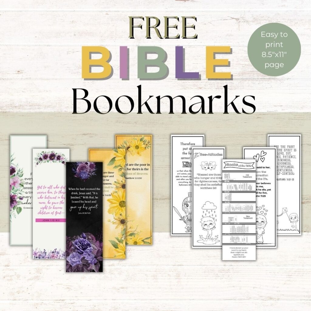 Free Printable Bible Bookmarks Healing Home