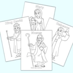 Free Printable Bible Character Coloring Pages For Kids The Artisan Life