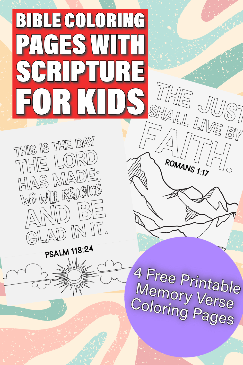 Free Printable Children Bible Coloring Pages
