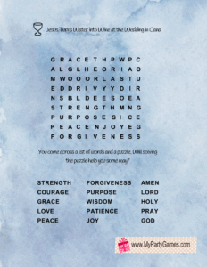 Free Printable Bible Escape Room Jesus Miracles