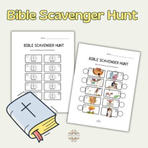 Free Printable Bible Scavenger Hunt For Kids Kindling Wild