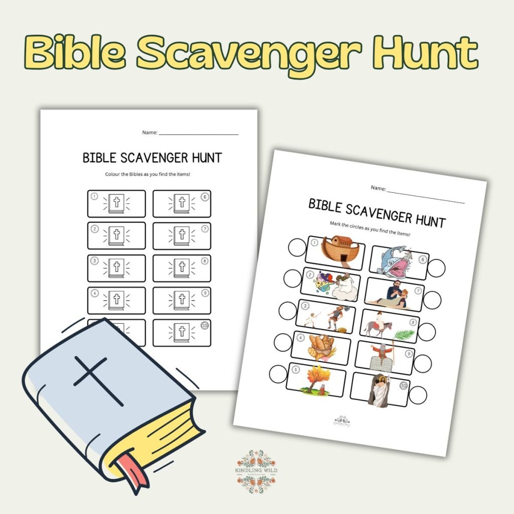 Free Printable Bible Scavenger Hunt For Kids Kindling Wild