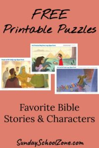 free printable bible story jigsaw puzzles on sunday school zone