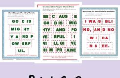 Free Printable Bible Story Word Tile Activities On Sunday School Zone
