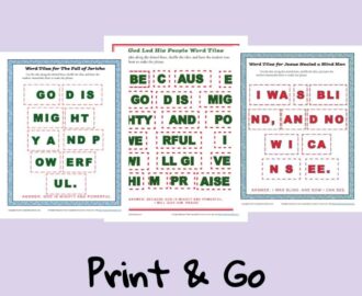 Free Printable Bible Story Word Tile Activities On Sunday School Zone