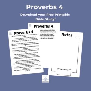 Free Printable Bible Study Proverbs 4 New Living Translation Homeschool Freebies And Giveaways