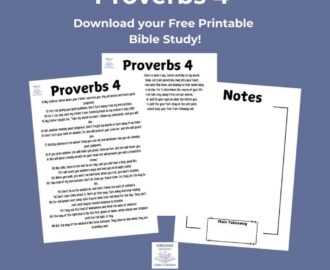 Free Printable Bible Study Proverbs 4 New Living Translation Homeschool Freebies And Giveaways