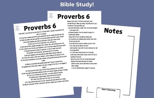 Free Printable Bible Study Proverbs 6 New Living Translation Homeschool Freebies And Giveaways