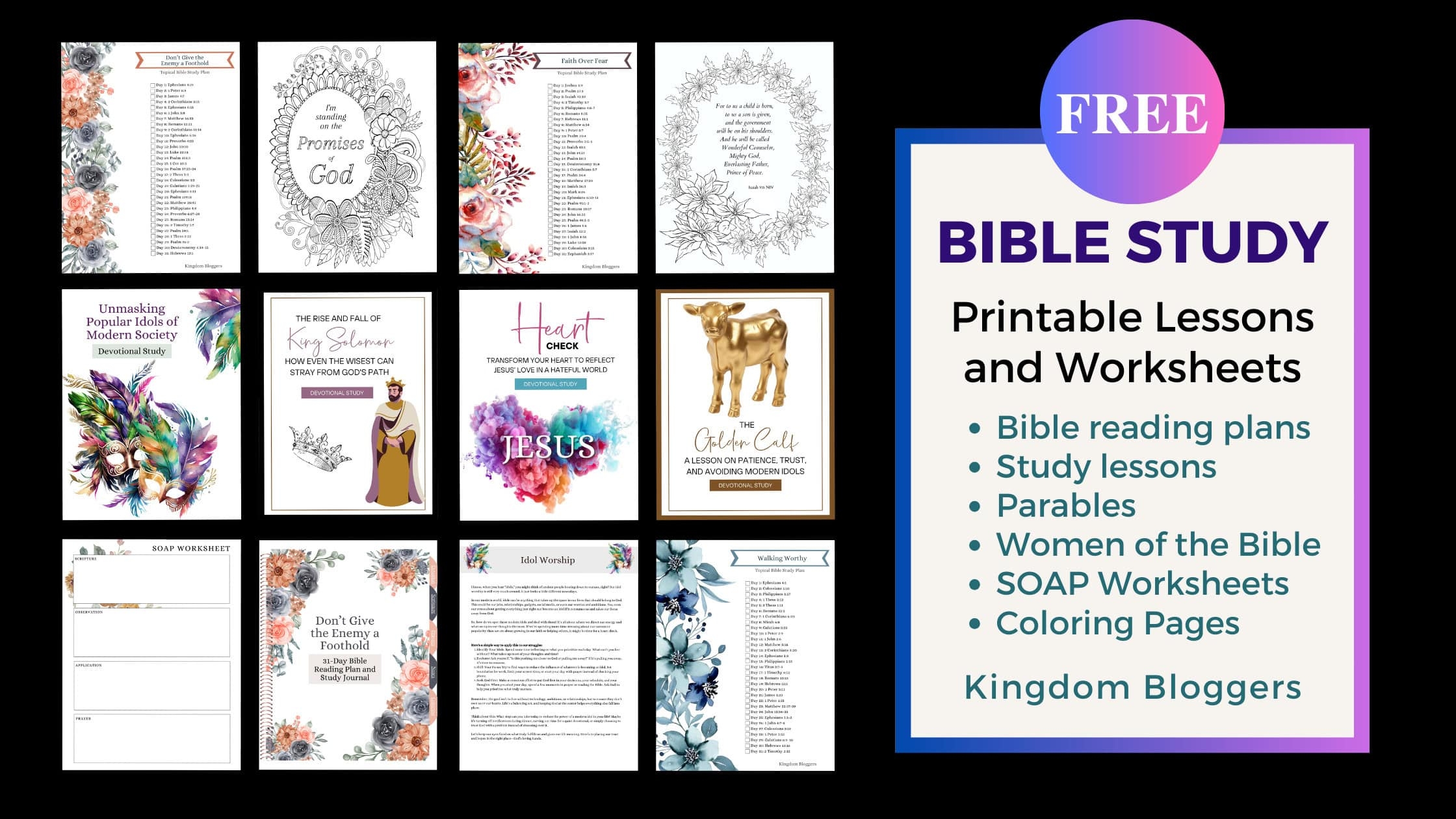 Free Printable Adult Bible Lessons