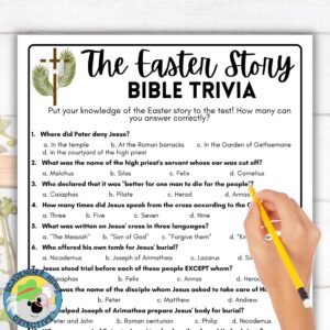 Free Printable Bible Trivia Etsy