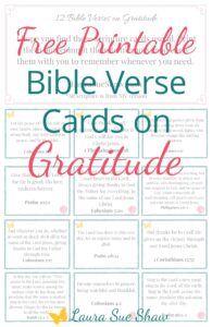 Free Printable Bible Verse Cards On Gratitude Practical Productivity With Laura Sue Shaw