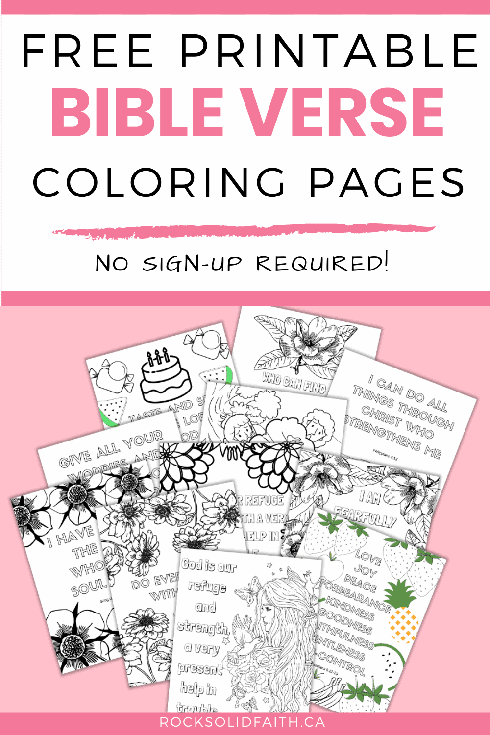 Bible Journaling Coloring Pages Printable