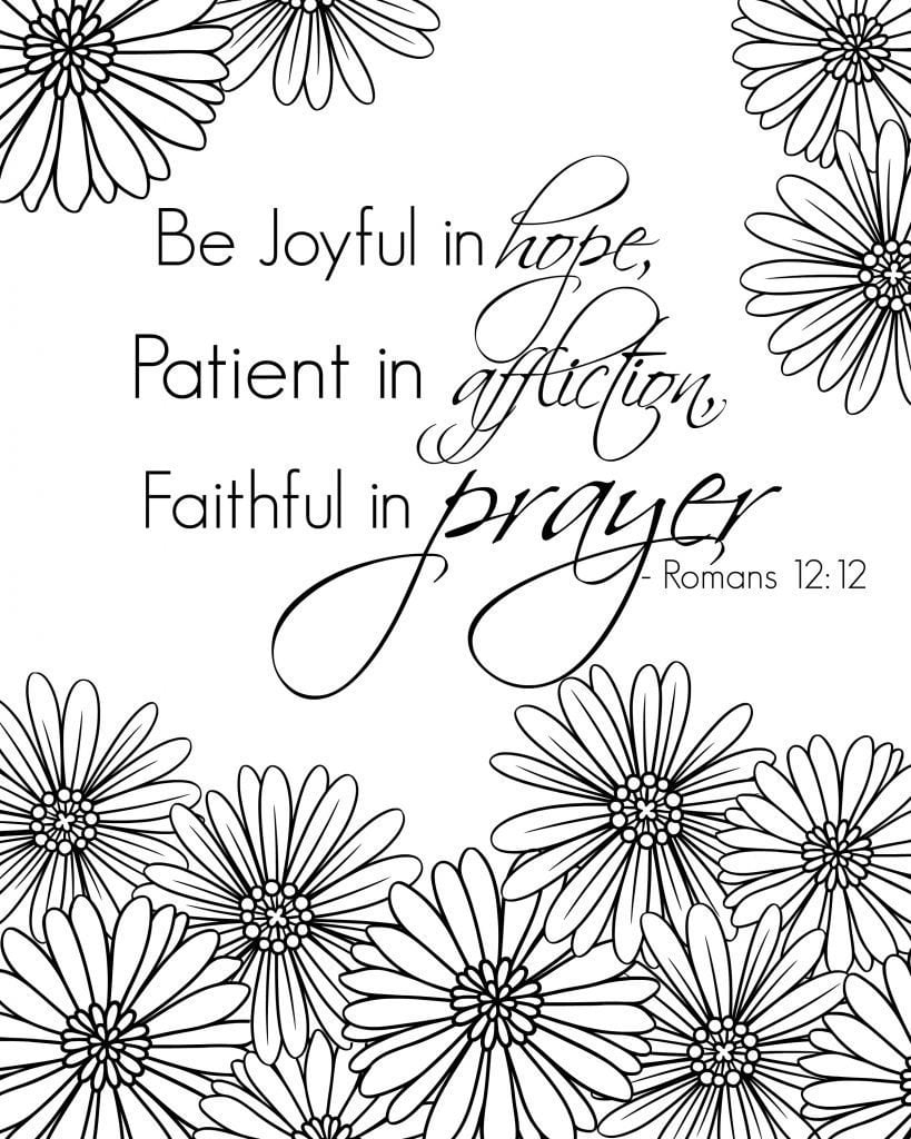 Free Printable Bible Verse Coloring Sheets Simple Mom Project Worksheets Library