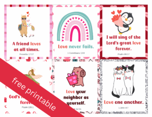 Free Printable Bible Verse Valentines Out Upon The Waters