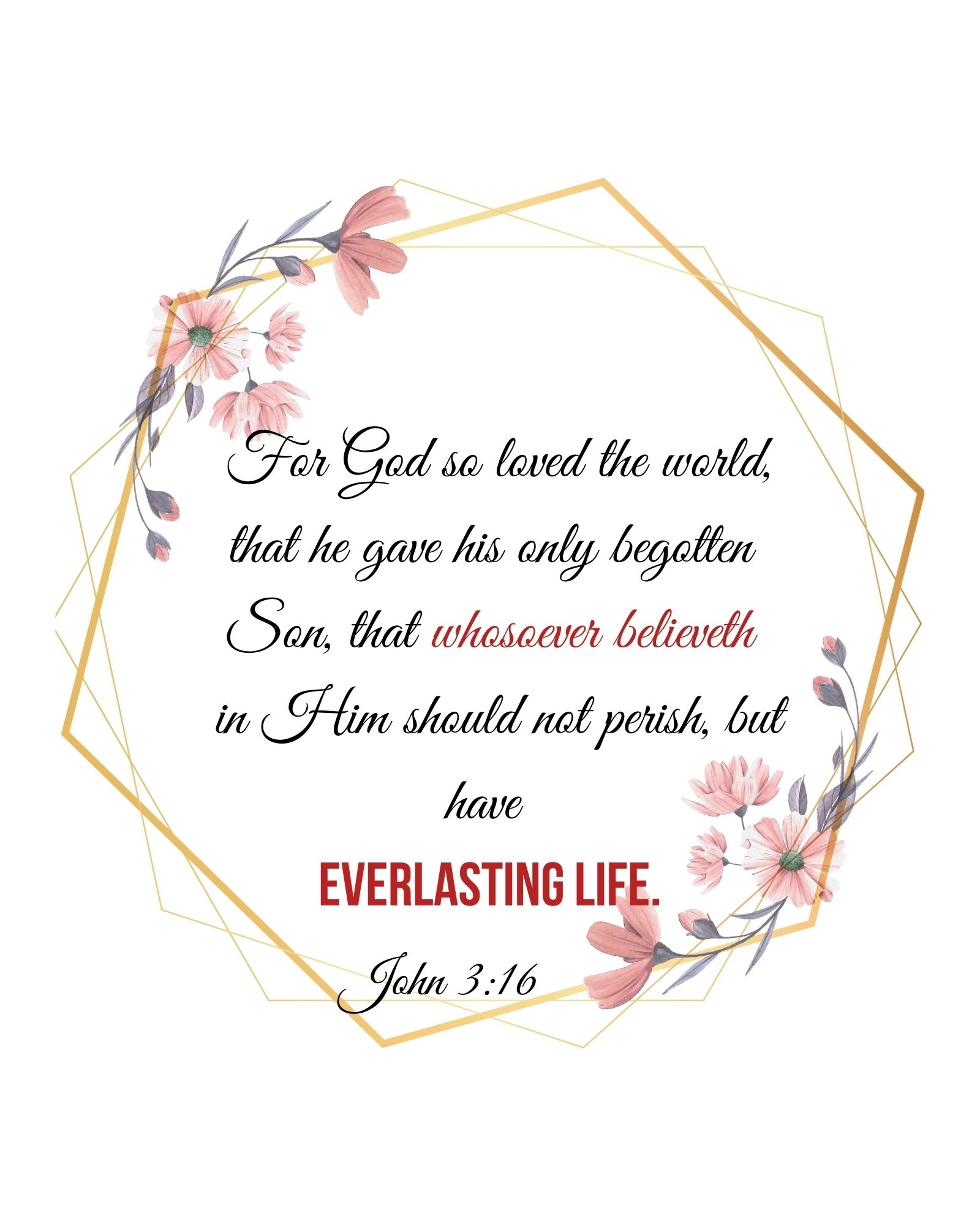 Free Printable Bible Verse Wall Arts 8x10 Size