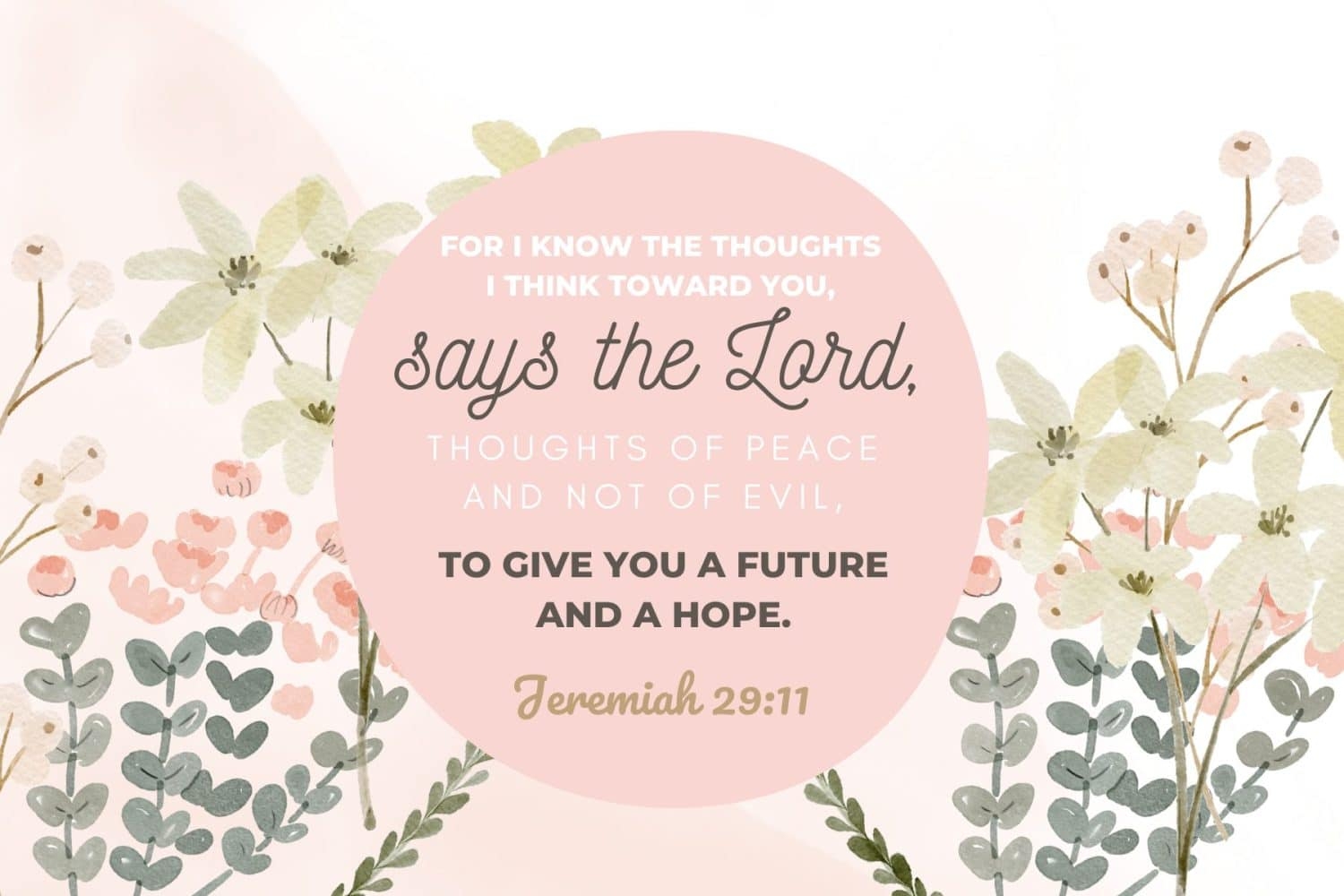 Printable Bible Verses with Flowers