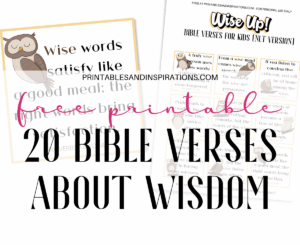 Free Printable Bible Verses For Kids About Wisdom Printables And Inspirations