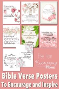 Free Printable Bible Verses To Encourage And Inspire Homeschool Moms