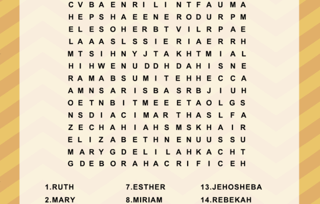 Free Printable Bible Word Search Puzzles With Answer Key