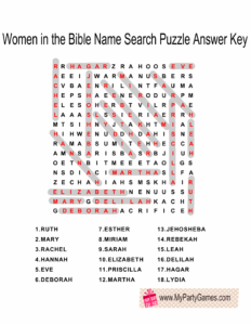 Free Printable Bible Word Search Puzzles With Answer Key