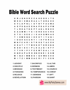 free printable bible word search puzzles with answer key