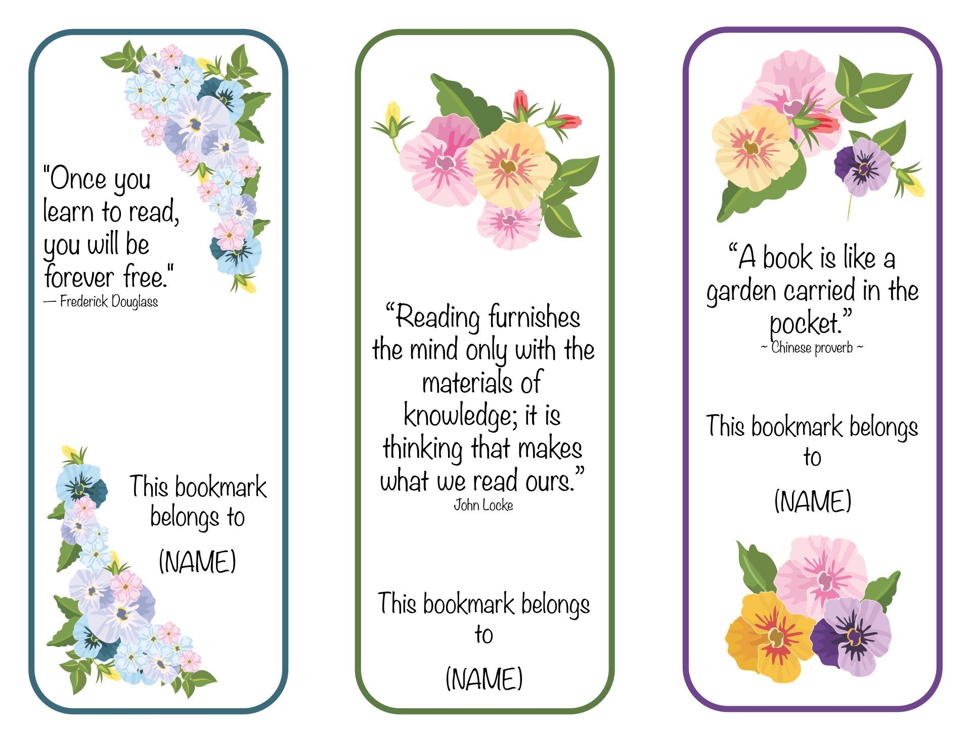 Free Printable Bible Bookmark Pattern