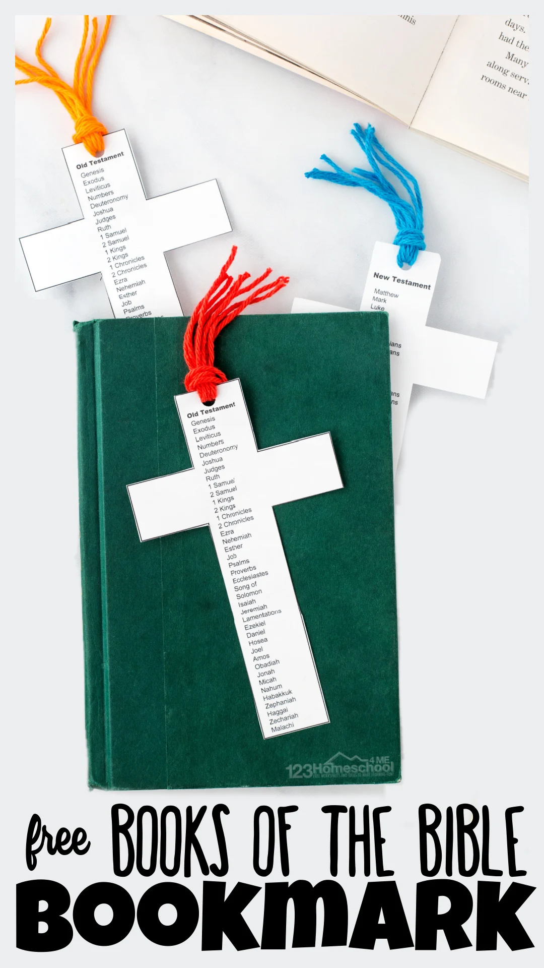free printable books of the bible bookmark templates
