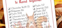 Free Printable Checklist Of 30 Beautiful Bible Verses To Read For Thanksgiving